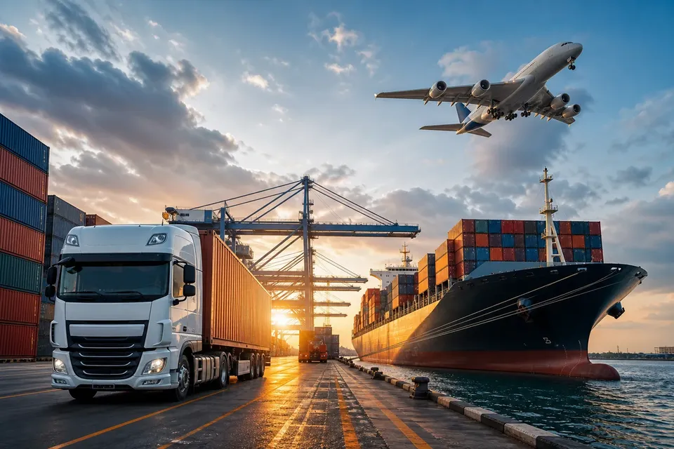 Camion, navire et avion pour transport multimodal